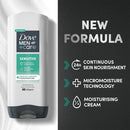 Dove Men Sensitive Skin Friendly pH Body Face & Hair Wash, 13.52oz
