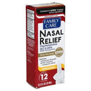 Original Nasal Relief Medicated Pump Mist Spray by Family Care .5oz