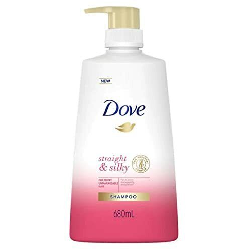 Dove Ultra Care Straight & Silky Shampoo for Frizzy, 23oz (680ml) (Pack of 2)