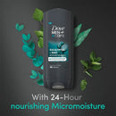 Dove Men Eucalyptus + Mint Body Face & Hair Wash, 13.52oz (400ml)