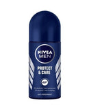 Nivea Men Protect & Care Roll-On Deodorant, 1.7oz (50ml) (Pack of 3)