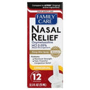 Original Nasal Relief Medicated Pump Mist Spray by Family Care .5oz