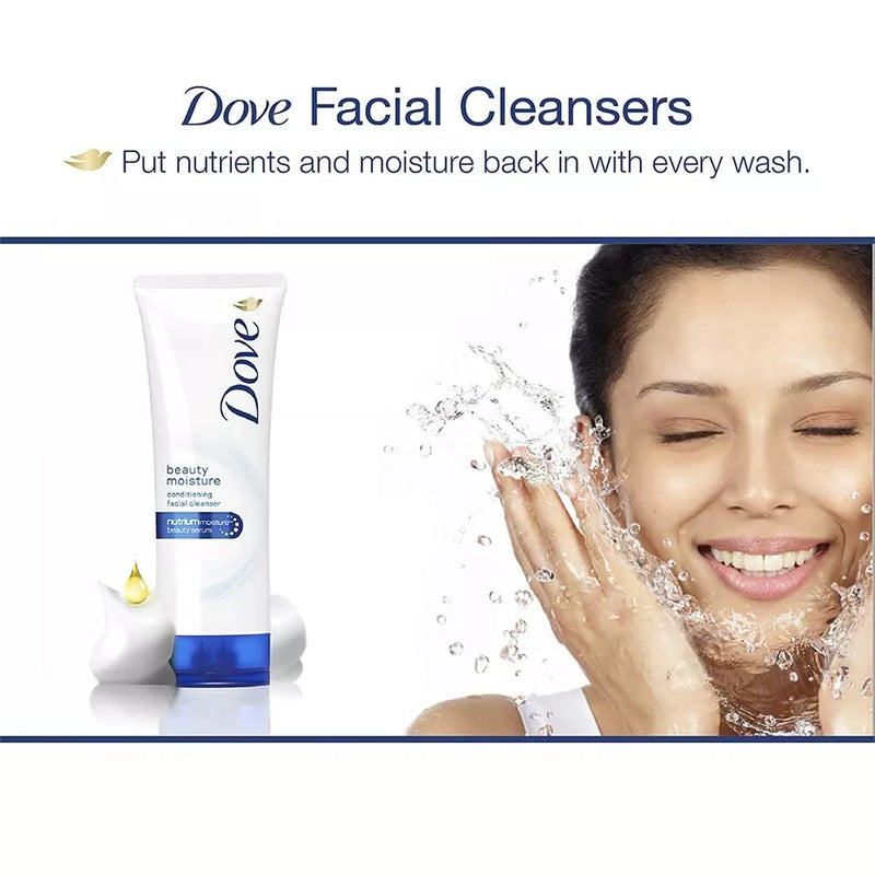 Dove Beauty Moisture Conditioning Facial Cleaner, 3.5oz (100g)