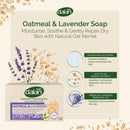 Dalan Oatmeal & Lavender Natural Soap Bars, 2 Bars x 4.06oz. Each