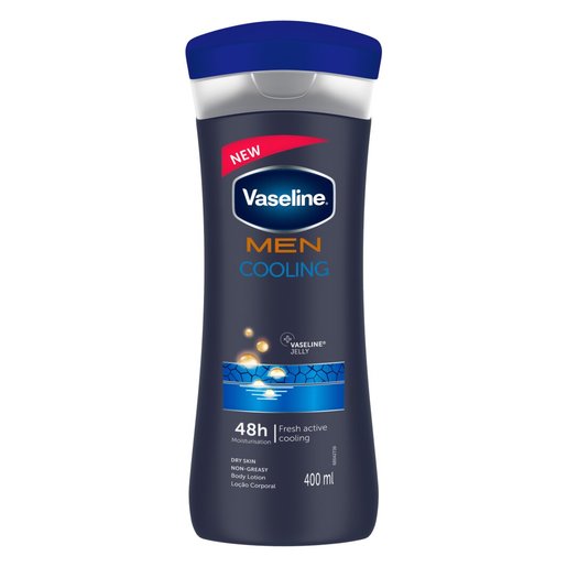 Vaseline Men Cooling + Vaseline Jelly Body Lotion, 13.5oz (400ml)