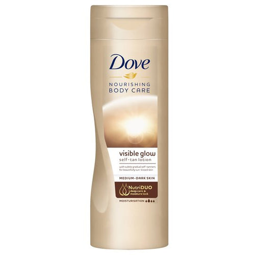 Dove Visible Glow Self-Tan Body Lotion (Medium-Dark Skin), 250ml