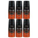 6 Pack x Axe Energised Deodorant + Body Spray, 150ml
