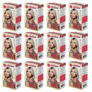 12 Pack x Ash Blonde 7.1 Permanent Hair Color - Premium Advanced Formula Kit
