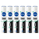 6 Pack x Nivea Fresh Black & White Invisible Anti-Transpirant Spray, 200ml