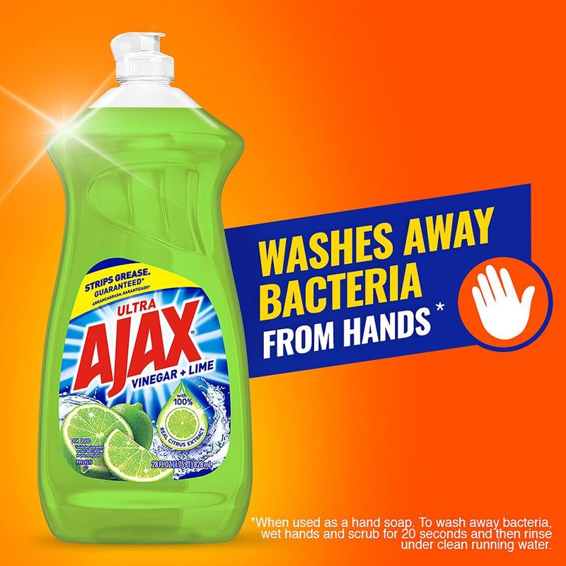 Ajax Ultra Vinegar + Lime Dish Liquid, 14 oz. (414ml)