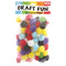 0.8" Fuzzy Balls - Assorted Colors, 80 ct.