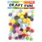 0.6" Fuzzy Balls - Assorted Colors, 80 ct.