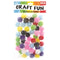0.8" Fuzzy Balls - Assorted Colors, 50 ct.