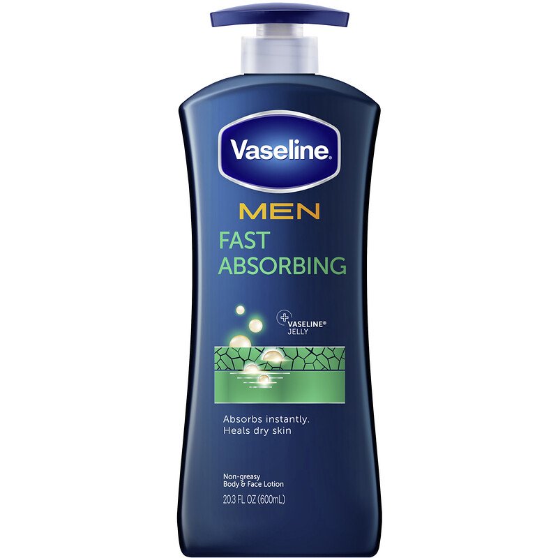 Vaseline Men Fast Absorbing Body Lotion, 20.3 fl oz. 600ml