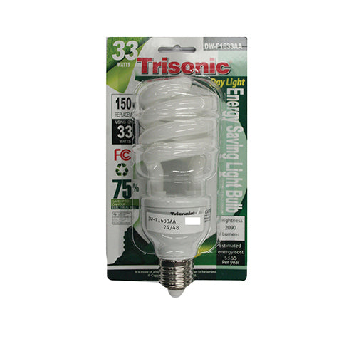 33 Watts (150 Watts Equivalent) Energy Saving Light Bulb