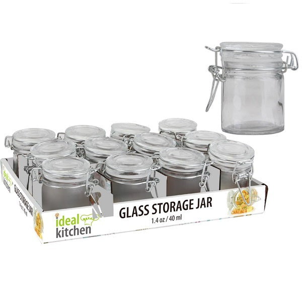 Glass Jar Gasket Lid 40ml