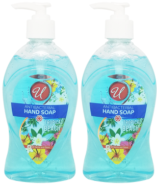 Universal Antibacterial Tropical Beach Hand Soap, 13.5 oz (Pack of 2)