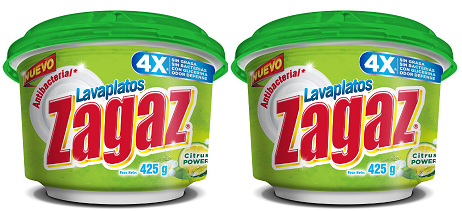 Antibacterial Lavaplatos Zagaz Citrus Power, 425g (Pack of 2)