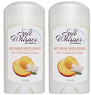 Soft Whisper by PowerStick Nectarine White Ginger Anti-Perspirant Deodorant, 2 oz. (Pack of 2)