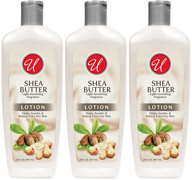 Shea Butter Light Soothing Fragrance Lotion, 20 fl oz. (Pack of 3)