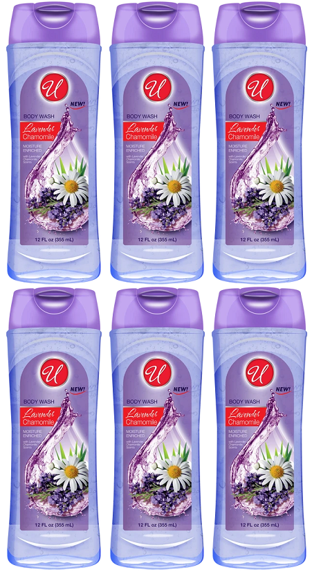 Lavender Chamomile Body Wash, 12 fl oz. (Pack of 6)