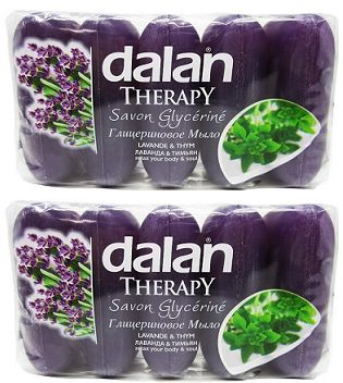 Dalan Therapy Glycerine Soap Lavander & Thyme Soap, 5 Pack (Pack of 2)