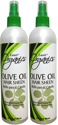 Lusti Olive Oil Hair Sheen, 12 fl oz. (Pack of 2)