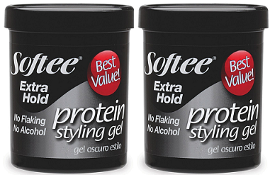 Softee Extra Hold Protein Styling Gel, 8 oz. (Pack of 2)