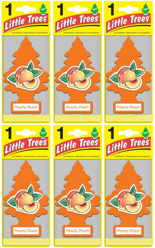 Little Trees Peachy Peach Air Freshener, 1 ct. (Pack of 6)