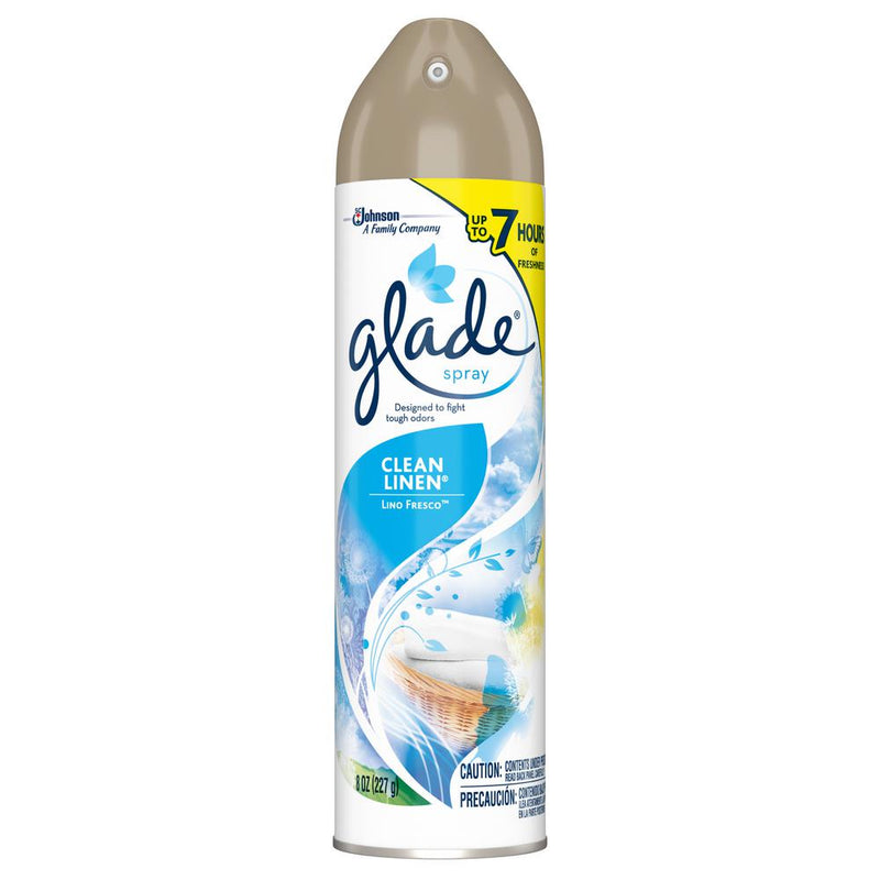 Glade Spray Clean Linen Air Freshener, 8 oz