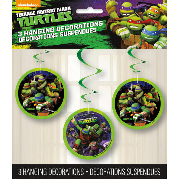 Teenage Mutant Ninja Turtles Hanging Swirl Decorations, 26", 3ct