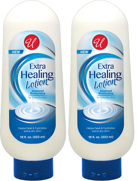 Extra Healing Lotion For Extra Dry Skin, 18 fl oz. (Pack of 2)