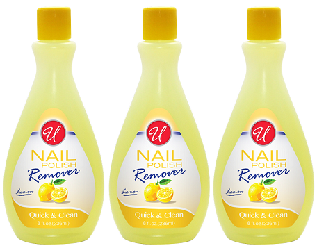 Lemon Nail Polish Remover, 8 fl oz. (Pack of 3)