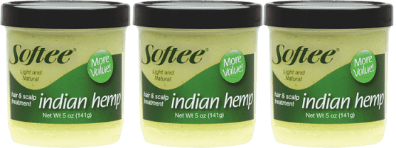 Softee Indian Hemp Hair & Scalp Treatment, 5 oz. (Pack of 3)