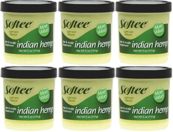 Softee Indian Hemp Hair & Scalp Treatment, 5 oz. (Pack of 6)