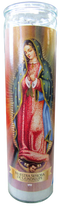 Our Lady of Aparitions - 8" Tall Religious Prayer Candle, 10oz