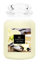 Wick & Wax Vanilla Original Large Jar Candle, 18oz.