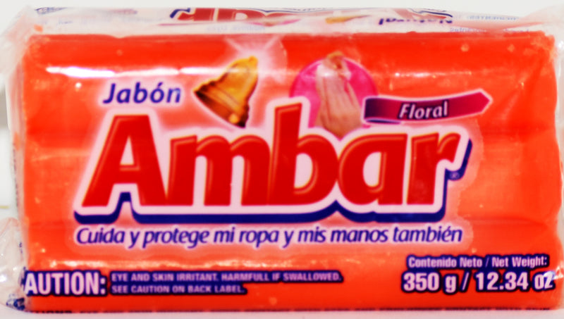 Ambar Jabon Detergent Bar Floral Scent, 350g