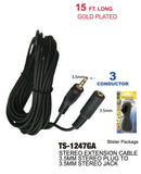 Stereo Extension Cable, 15 ft.