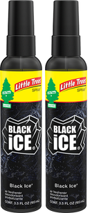 Little Trees Black Ice Scent Spray, 3.5 oz (Pack of 2)