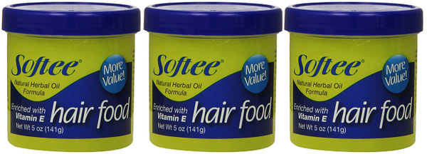 Softee Hair Food Enriched with Vitamin E, 5 oz. (Pack of 3)