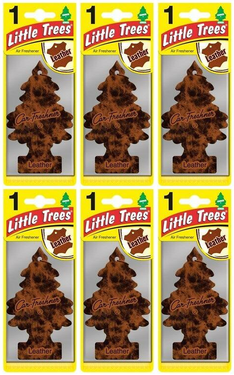 Little Trees Leather Air Freshener, 1 ct. (Pack of 6)