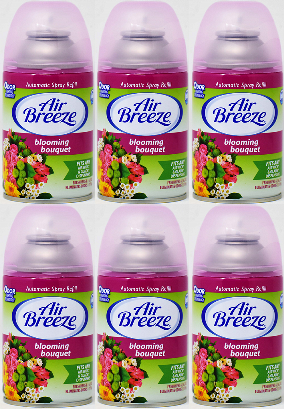 Glade/Air Wick Blooming Bouquet Automatic Spray Refill, 6.2 oz (Pack of 6)