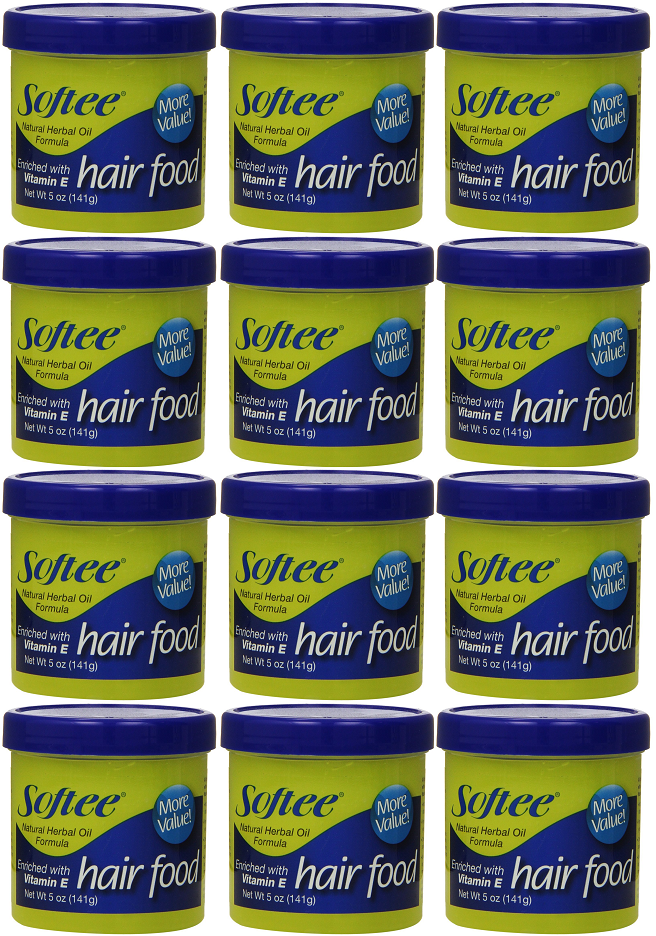 Softee Hair Food Enriched with Vitamin E, 5 oz. (Pack of 12)