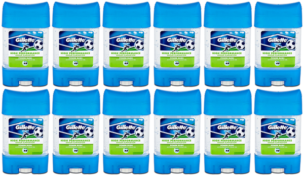Gillette Sport Power Rush Antiperspirant Clear Gel, 70ml (Pack of 12)