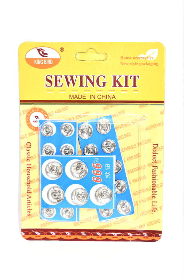 Snap Fasteners Sewing Accessories - Assorted Sizes, 25-ct.