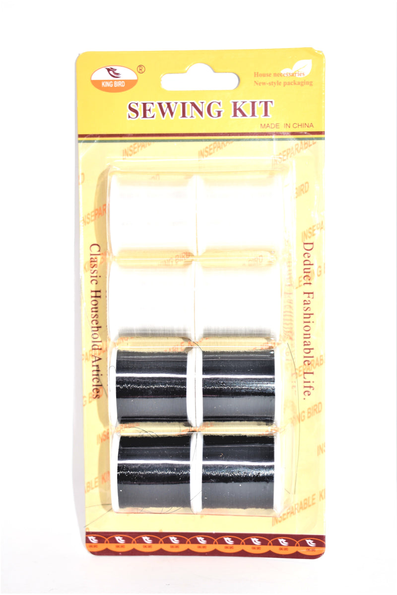 Black & White Sewing Thread Spools, 8-ct.