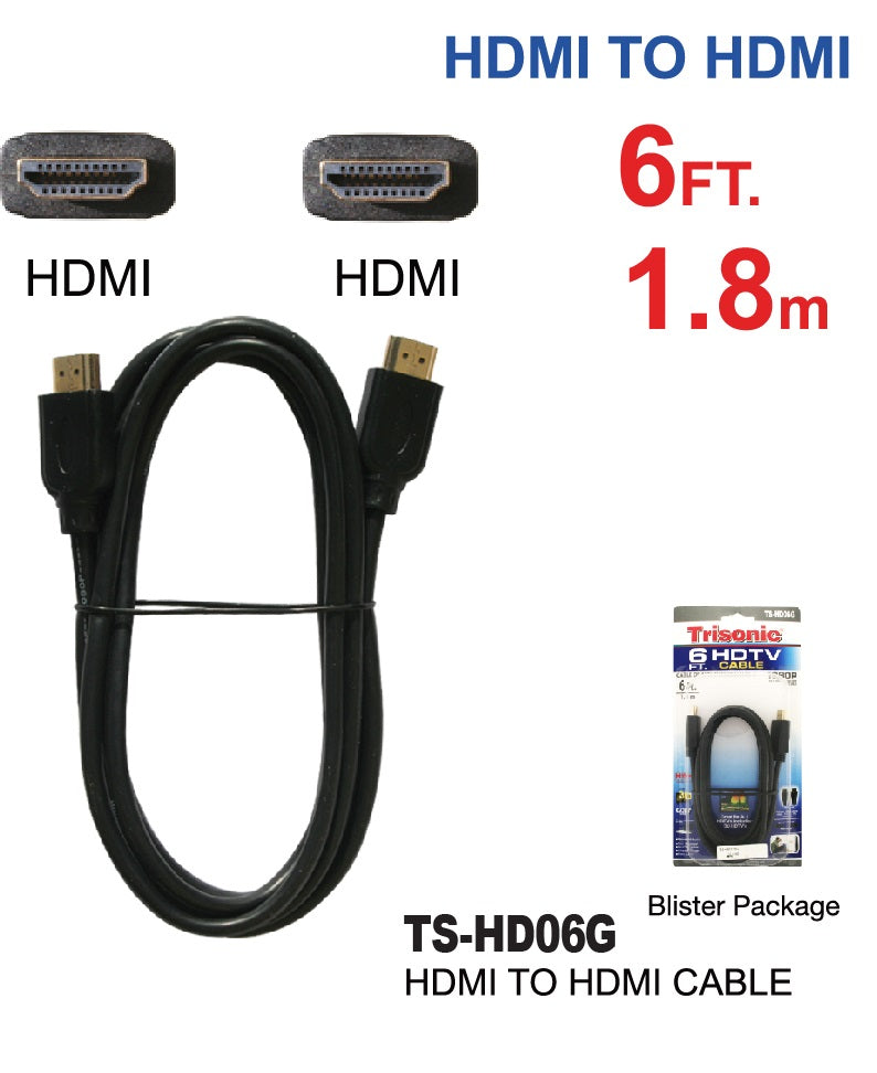 HDTV HDMI Cable, 6 ft.