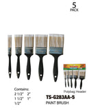 Assorted Sizes Paint Brushes, 5-ct.