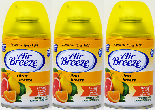 Glade/Air Wick Citrus Breeze Automatic Spray Refill, 6.2 oz (Pack of 3)